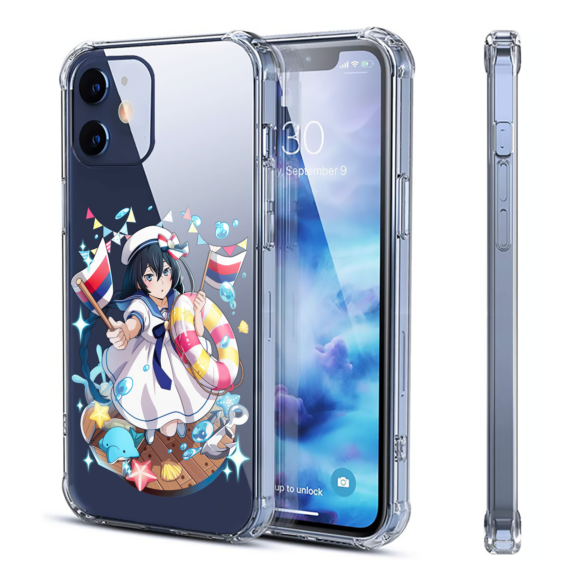 （画像用） 文豪ストレイドッグス Bungo Stray Dogs 【iPhone 12シリーズ対応】透明スマホケース（クリアソフトケース）
